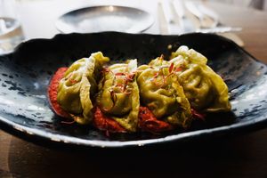 Gyozas (starter) at The Green Affair - Chiado in Lisbon