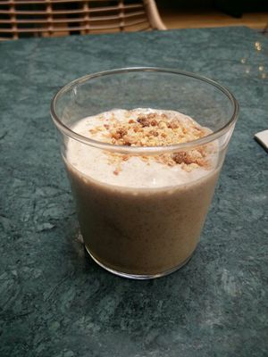 Almond mousse at The Green Affair - Chiado in Lisbon