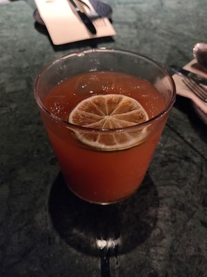 watermelon and pineapple juice at The Green Affair - Chiado in Lisbon