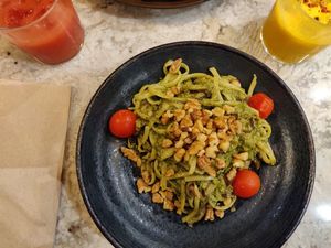 Linguini Pasta at The Green Affair - Chiado in Lisbon