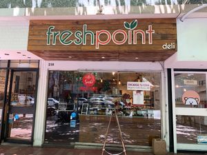 Outside at Freshpoint Deli in Mendoza
