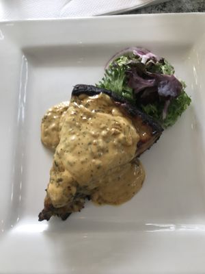 Quiche: note the very black edge (the bottom was the same)  at Darbster in West Palm Beach