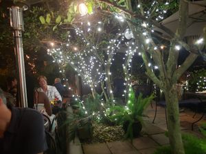 Nice intimate outdoor dining at Darbster in West Palm Beach