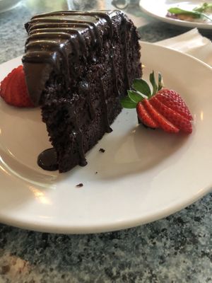 Mocha cake, not very mocha flavored but delicious  at Darbster in West Palm Beach