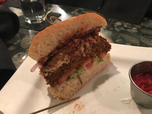 Black Bean Burger at Darbster in West Palm Beach