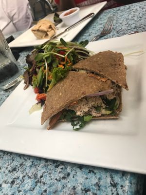 raw “ tuna” sandwich  at Darbster in West Palm Beach