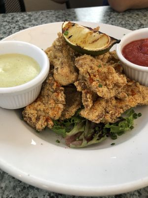 Fried Oyster Mushroom Appetizer (special)  at Darbster in West Palm Beach