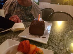 Chocolate cake  celebrate! at Darbster in West Palm Beach
