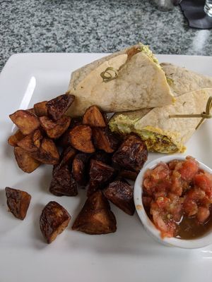 vegan breakfast burritos 😋 at Darbster in West Palm Beach