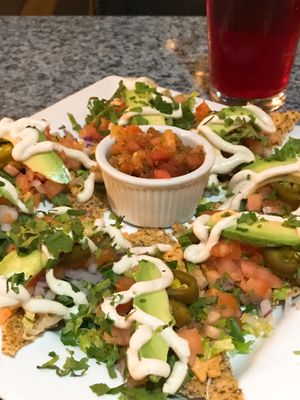Raw nachos  at Darbster in West Palm Beach
