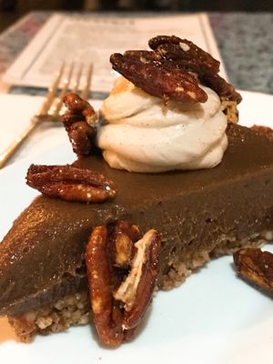 Raw pecan pie at Darbster in West Palm Beach