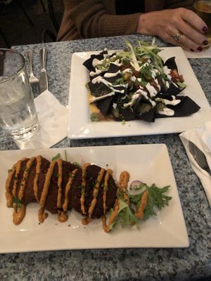 Nachos & Palm cakes at Darbster in West Palm Beach