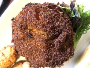 Palm cake (side) at Darbster in West Palm Beach