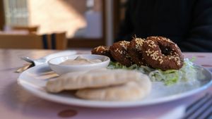 Falafel at Alexandria Café in Margate