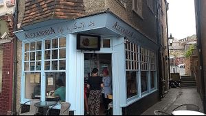 Entrance  at Alexandria Café in Margate