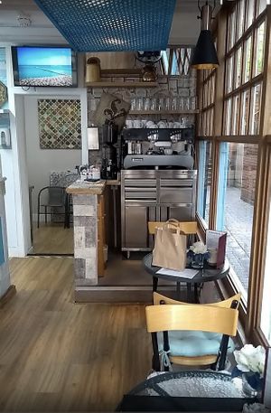 Part of the restaurant  at Alexandria Café in Margate
