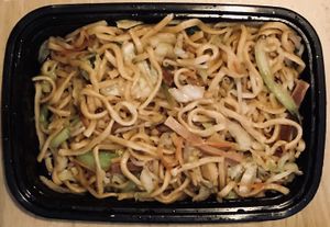 Vegetable chow mein at Enjoy Vegetarian - Financial District in San Francisco