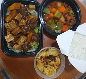 Sweet and sour chicken at Enjoy Vegetarian - Financial District in San Francisco