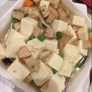 soft tofu with ";fish"; at Enjoy Vegetarian - Financial District in San Francisco
