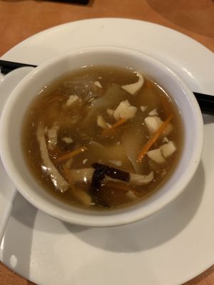 Wonton sweet and sour soup   at Enjoy Vegetarian - Financial District in San Francisco