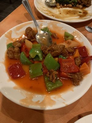 Sweet and sour  at Enjoy Vegetarian - Financial District in San Francisco