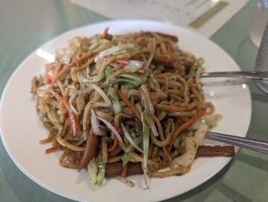 Chikn Chow Mein. at Enjoy Vegetarian - Financial District in San Francisco