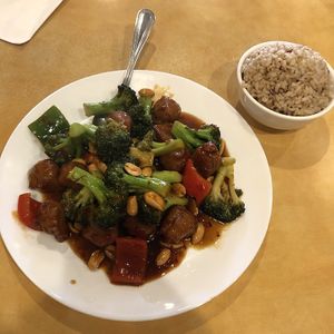 Kung Po Chicken  at Enjoy Vegetarian - Financial District in San Francisco