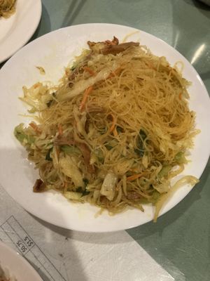Singapore style chow mein  at Enjoy Vegetarian - Financial District in San Francisco