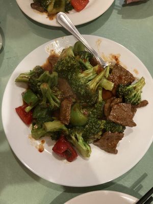 Mongolian “beef” (spicy!)  at Enjoy Vegetarian - Financial District in San Francisco