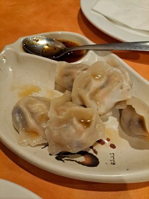 Dumplings at Enjoy Vegetarian - Financial District in San Francisco