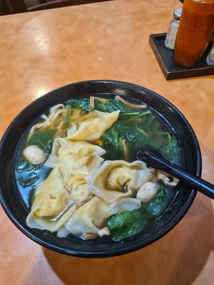Wan tan soup at Enjoy Vegetarian - Financial District in San Francisco