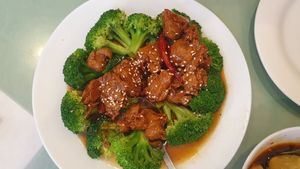General tso's chicken at Enjoy Vegetarian - Financial District in San Francisco