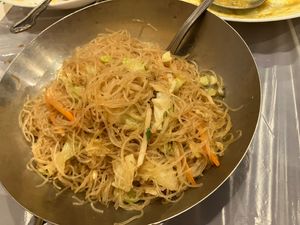Vegetable chow vermicelli at Enjoy Vegetarian - Financial District in San Francisco