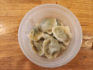 Steamed Dumplings at Enjoy Vegetarian - Financial District in San Francisco