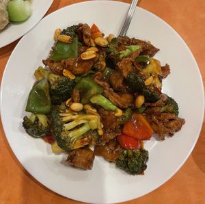  Kung pao chiecken   at Enjoy Vegetarian - Financial District in San Francisco