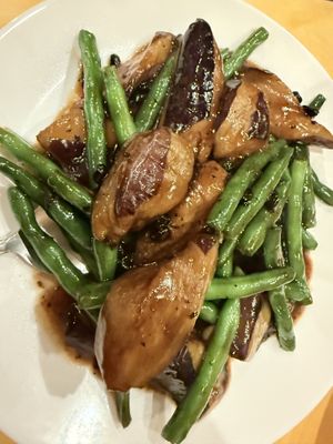 String bean and eggplant   at Enjoy Vegetarian - Financial District in San Francisco
