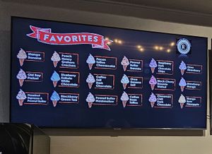 Favorite suggestion menu at The Red Bean in Annapolis