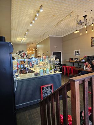 Cute fun interior at The Red Bean in Annapolis