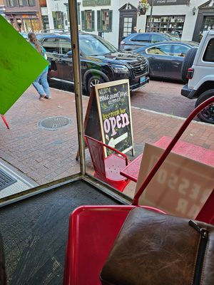 Seating outside as well at The Red Bean in Annapolis