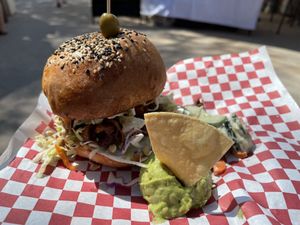 Burger  at Productos Veganos Rancho San Agustín in Puerto Vallarta