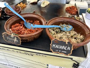 Taco types  at Productos Veganos Rancho San Agustín in Puerto Vallarta