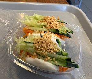 Vegan bao  at Dumplings & Things in Sunnyside