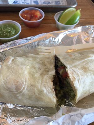 Custom Nopales and guac burrito 🌯  at Coyo Taco in Miami