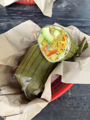 Vegan burrito  at Mi Burrito Bacalar in Bacalar