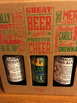 Festive beers 2019 at Hill Island Brewery in Durham