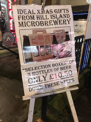 Follow the signs to good beer  at Hill Island Brewery in Durham