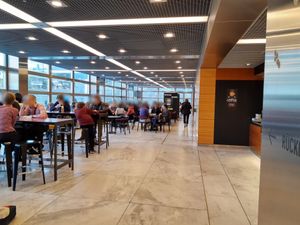 Dining hall at FUSION meal in Zurich