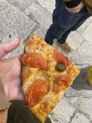 Focaccia   at Panificio Santa Rita in Bari