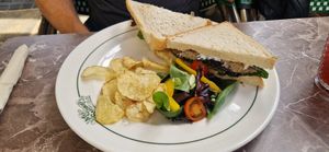 Sausage sarnie at Mrs Salisbury's in Maldon