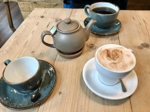 Drinks at Potts Coffee in Liverpool